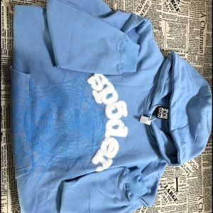 Sp5der “Sky Blue” hoodie